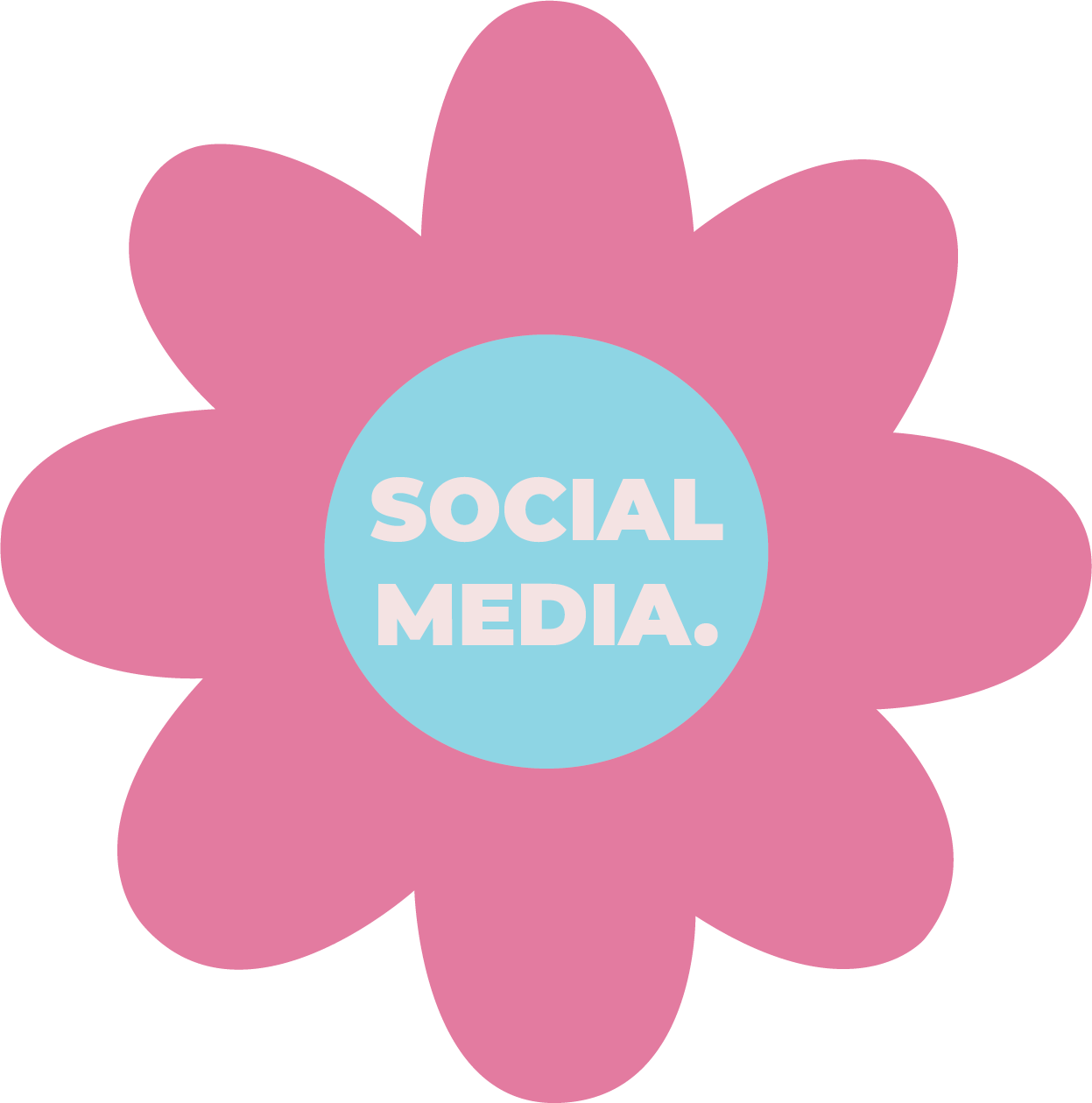 social media flower